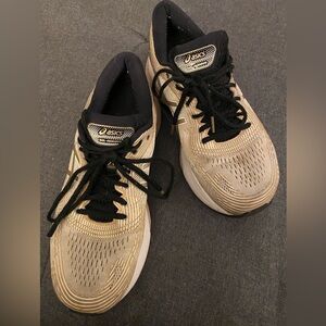 ASICS Women’s Beige and Gold Athletic Shoes